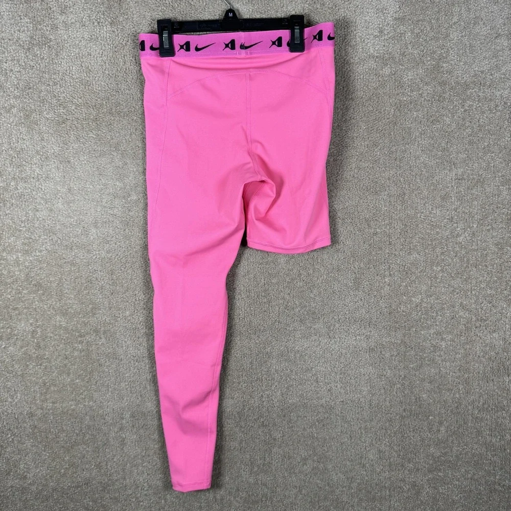 Nike Pro Dri-FIT Leggings Womens Medium Pink Single Leg Basketball A'ja Wilson
